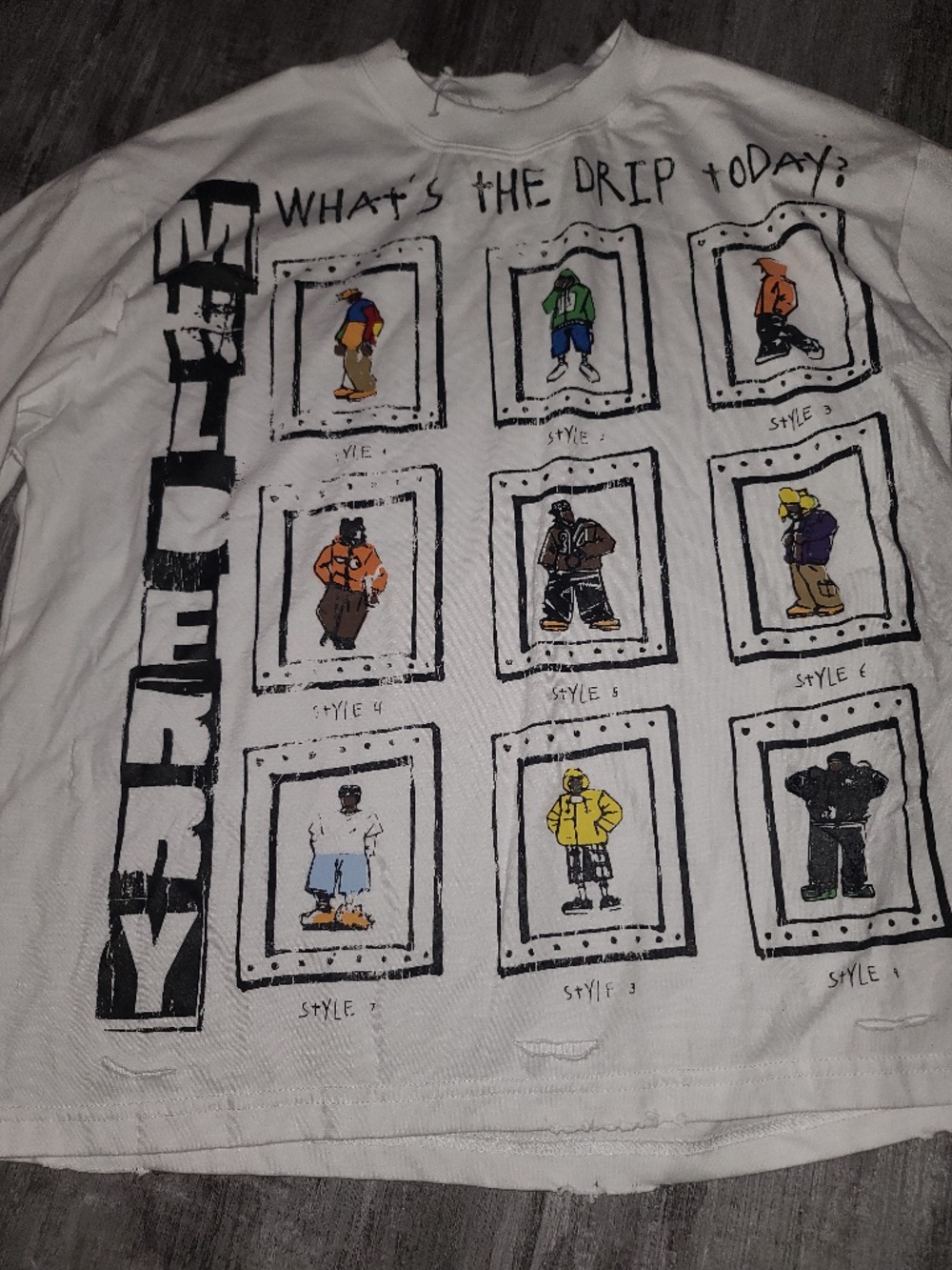WTDT? Tee by Mulberry OPS, featuring an oversized fit size M NWOT